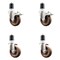 Service Caster 4 Inch 316SS High Temp Glass Filled Nylon 1-3/4 Inch Stem Caster Lck Brake, 2PK SS316TTLEX20S414-GFNSHT-2-S-2-134 - alternate 2